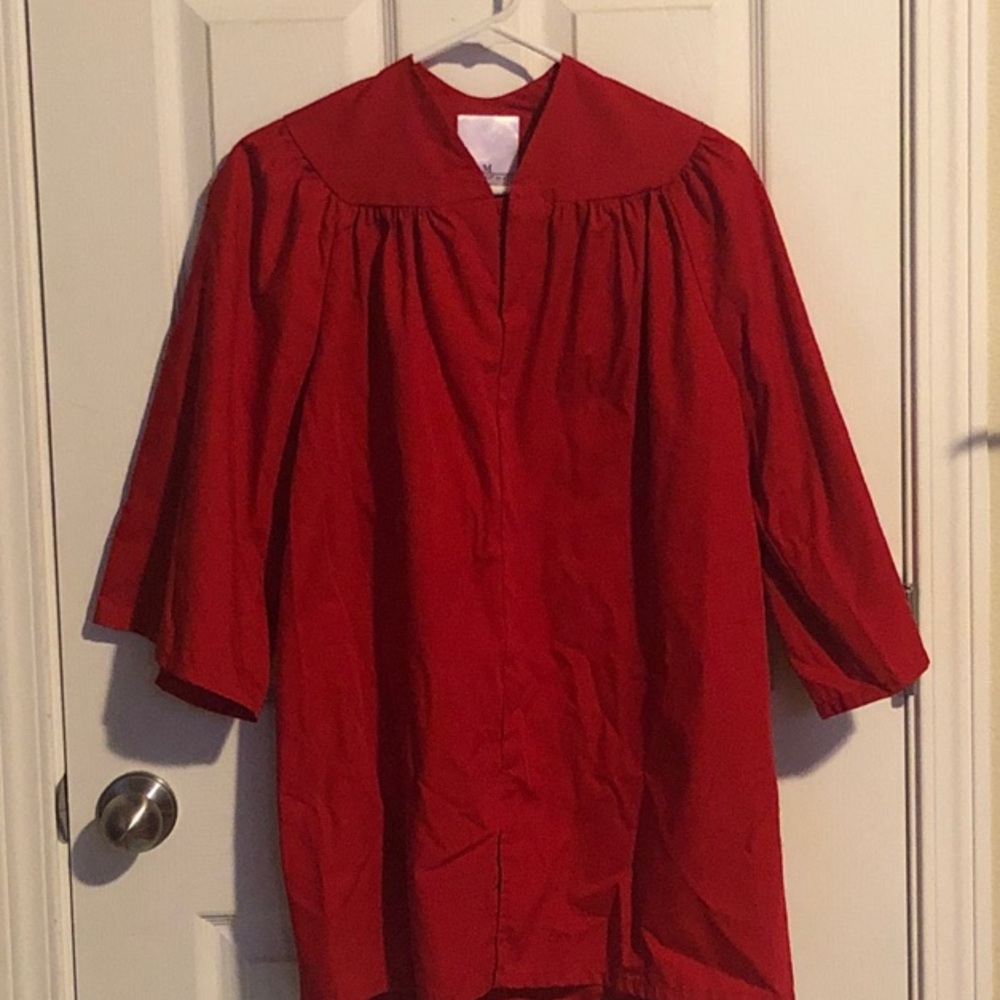 Children’s Red Graduation Gown and Cap Set